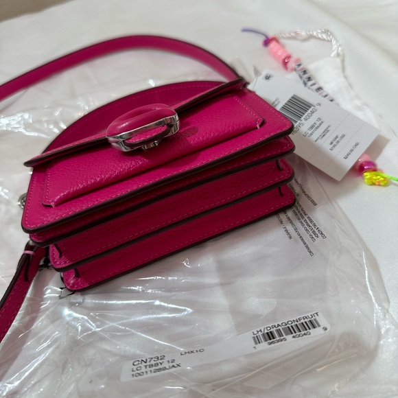 NWT Coach Dragonfruit Tabby Bag 12 - Mini Micro Bag (Hot Pink Fuchsia Color) - Picture 6 of 8